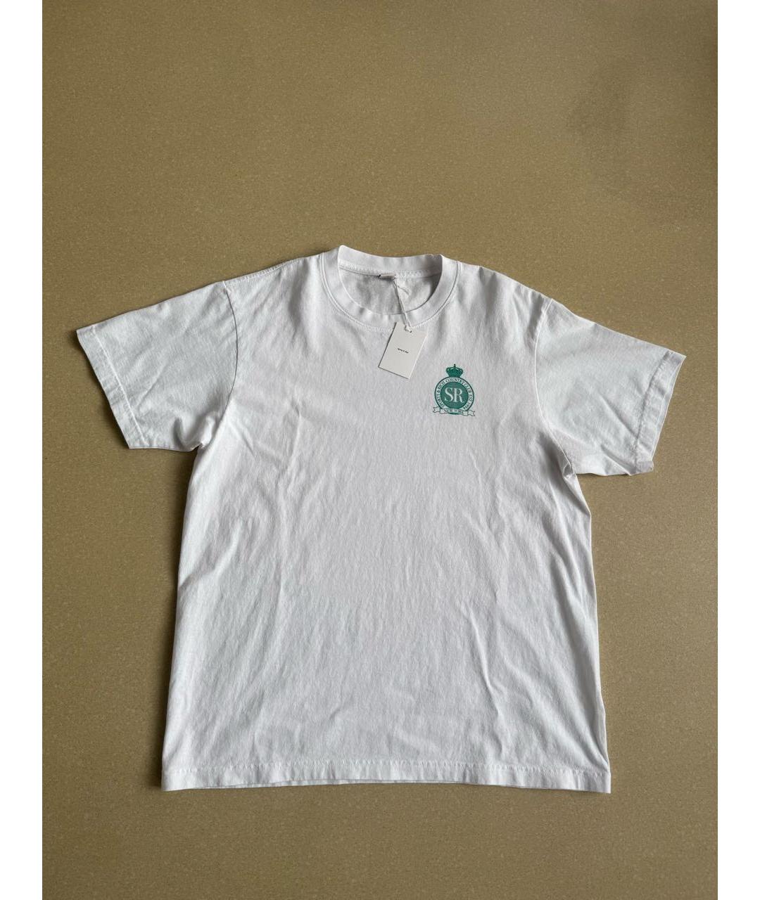 SPORTY AND RICH Белая хлопковая футболка, фото 4