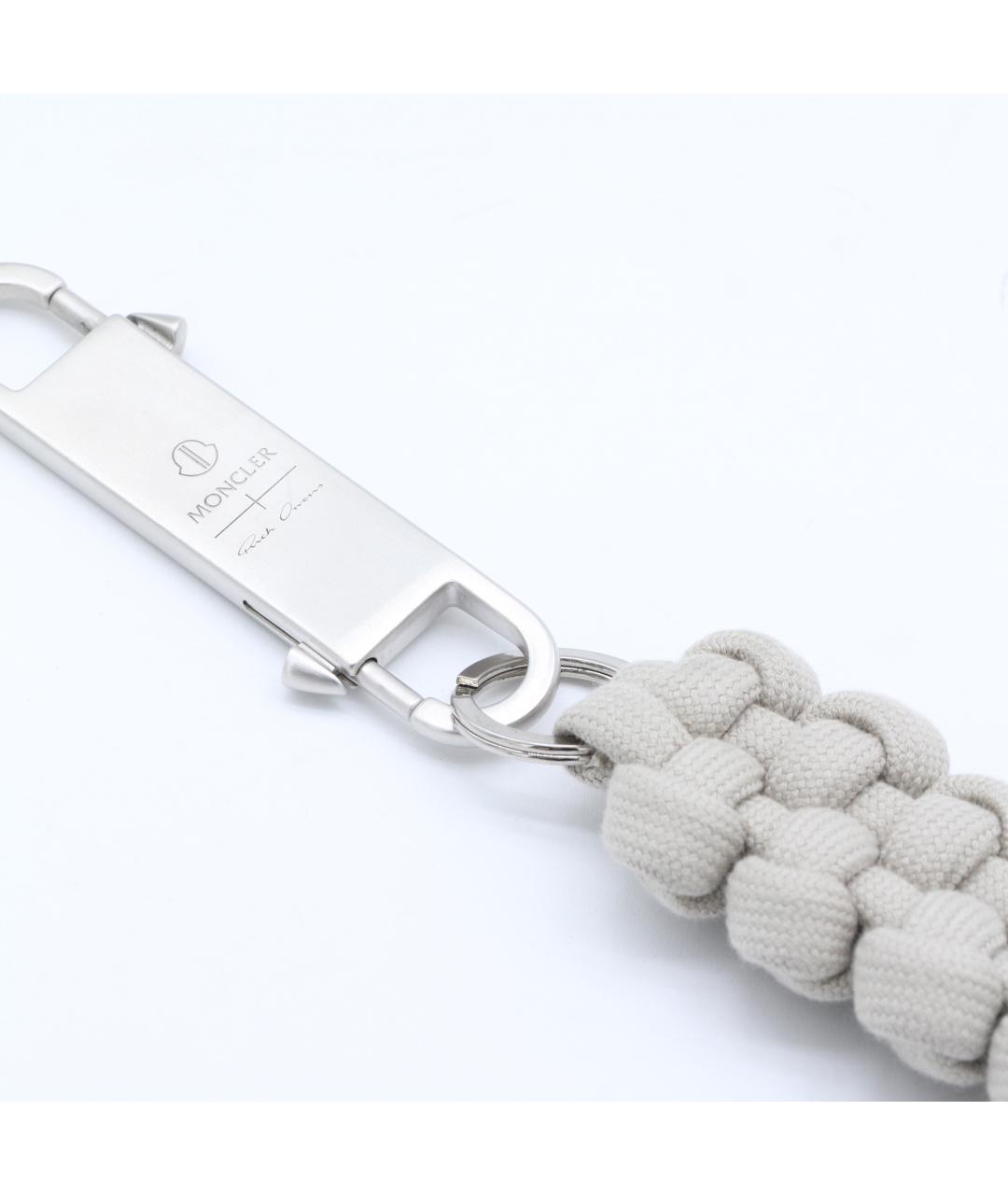 MONCLER Белый брелок, фото 3