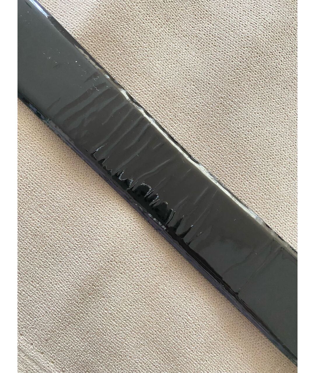 GIANFRANCO FERRE Черный ремень из лакированной кожи, фото 6