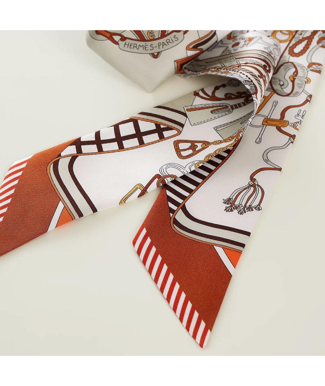 HERMES Мульти шелковый платок, фото 2