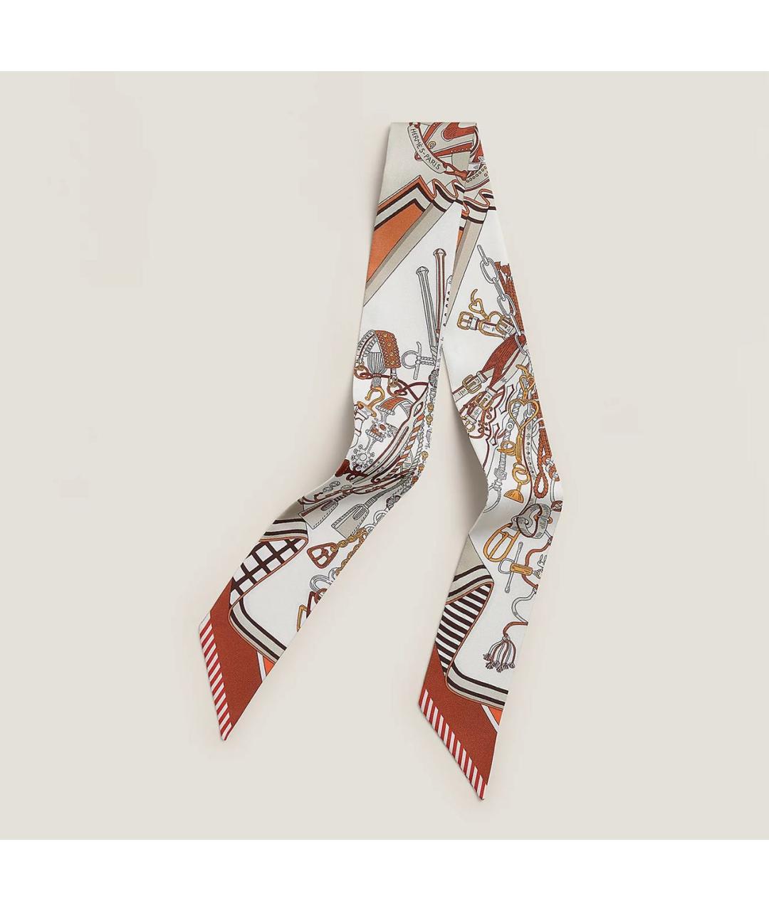 HERMES Мульти шелковый платок, фото 6