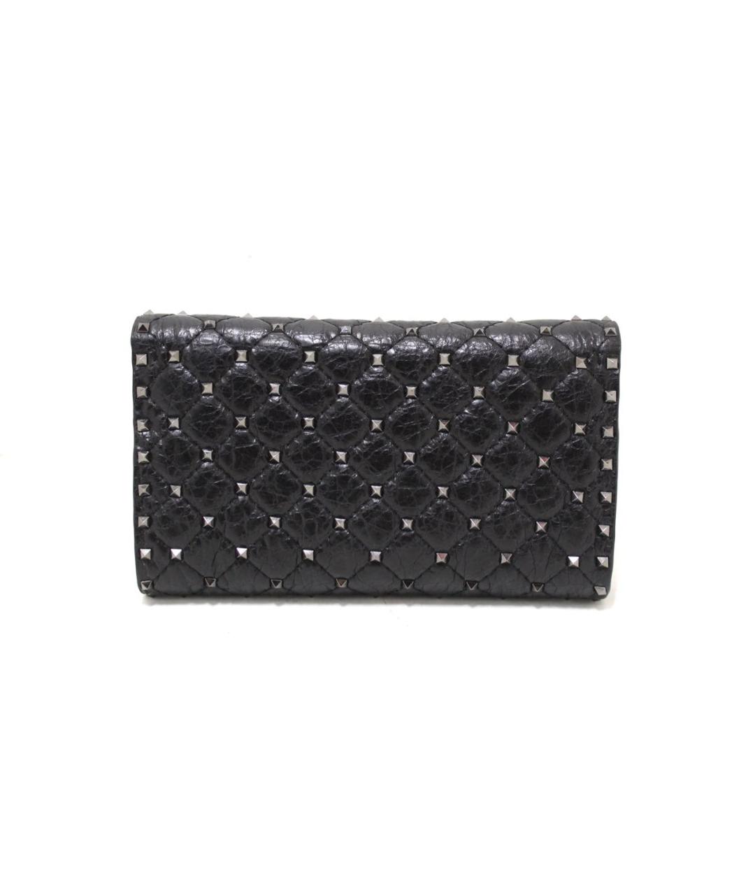 VALENTINO Черная кожаная сумка через плечо, фото 4