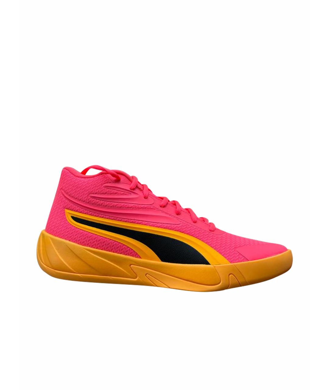 PUMA Розовые низкие кроссовки / кеды из искусственной кожи, фото 1