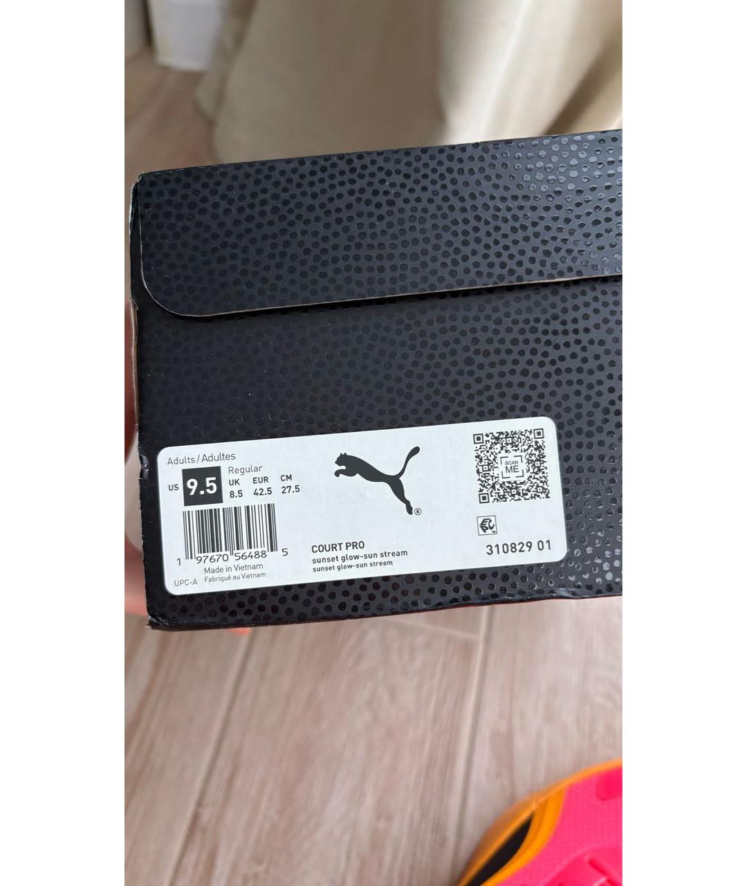 PUMA Розовые низкие кроссовки / кеды из искусственной кожи, фото 6