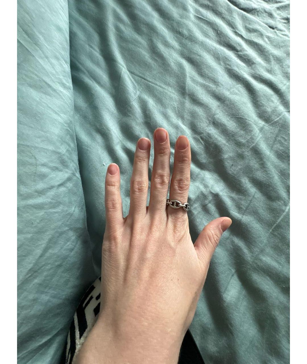 HERMES Серебряное серебряное кольцо, фото 4