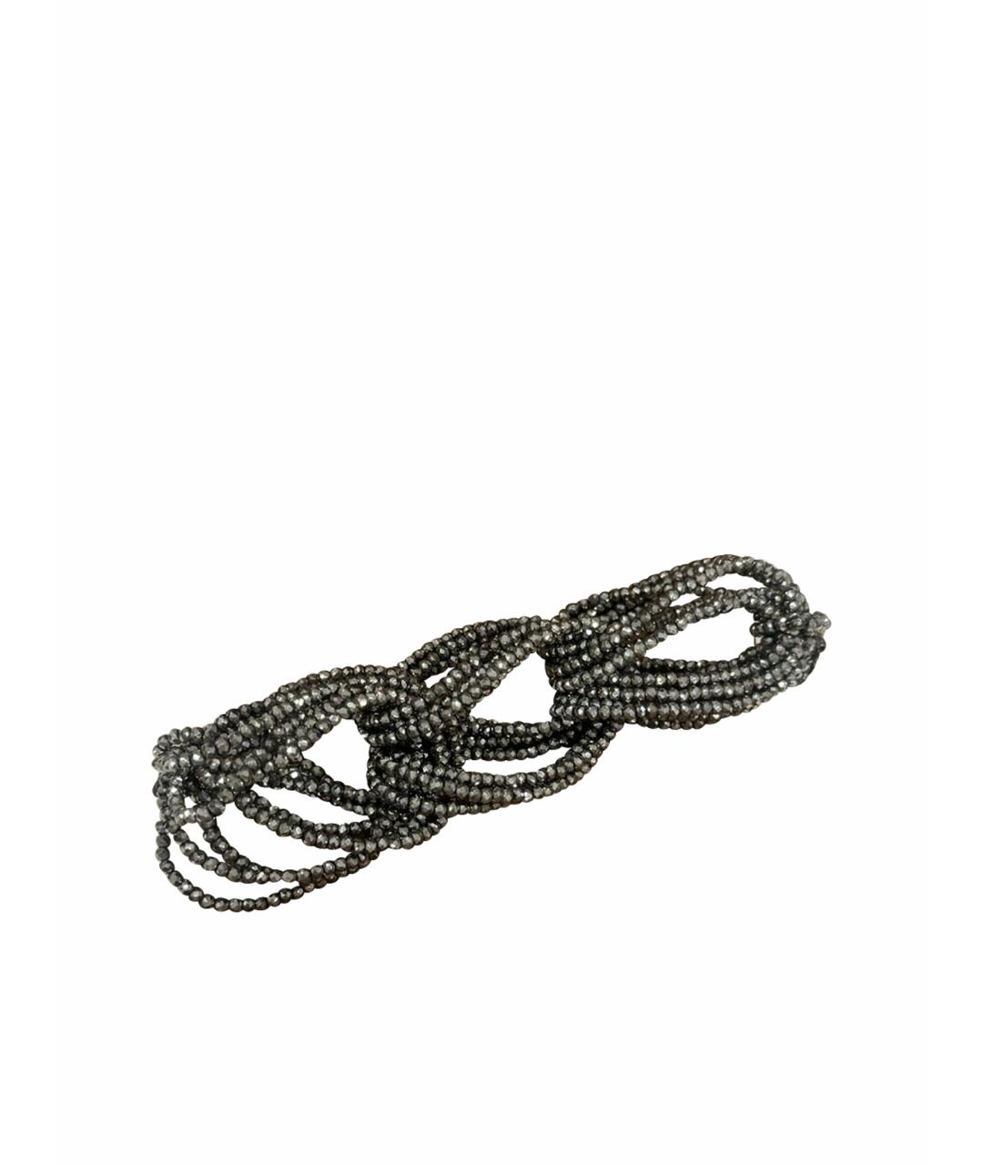 BRUNELLO CUCINELLI Серый браслет, фото 1