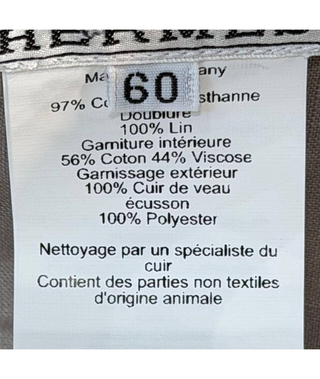 HERMES Серая хлопковая кепка/бейсболка, фото 7