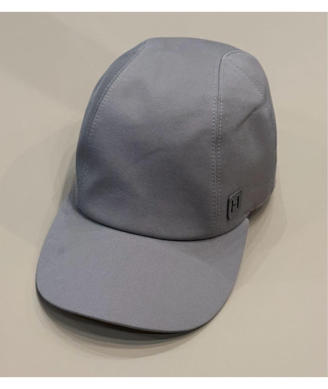 HERMES Серая хлопковая кепка/бейсболка, фото 2
