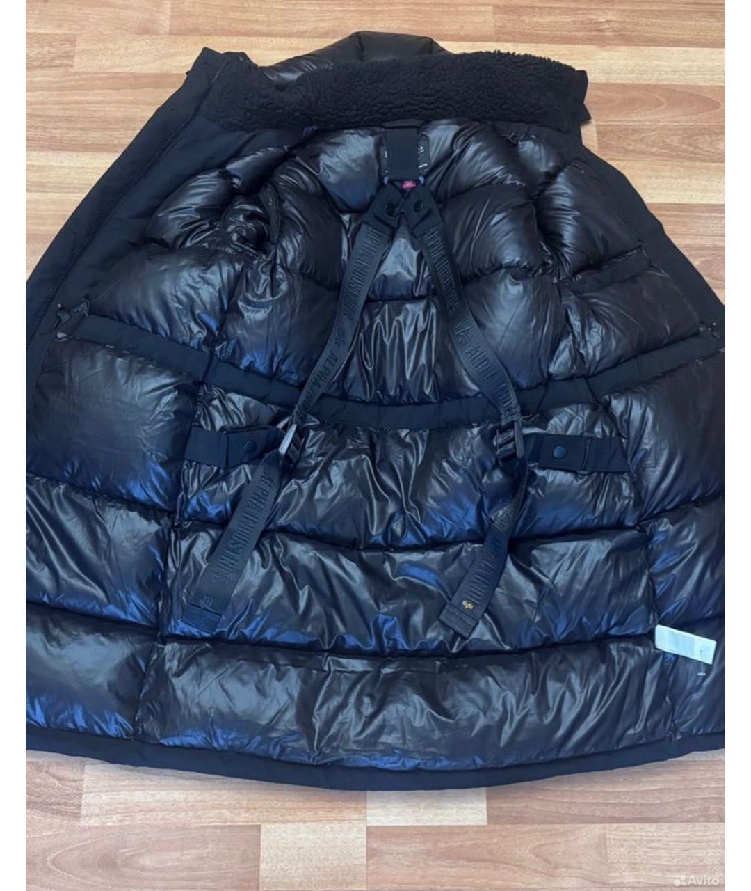 ALPHA INDUSTRIES Черный пуховик, фото 5