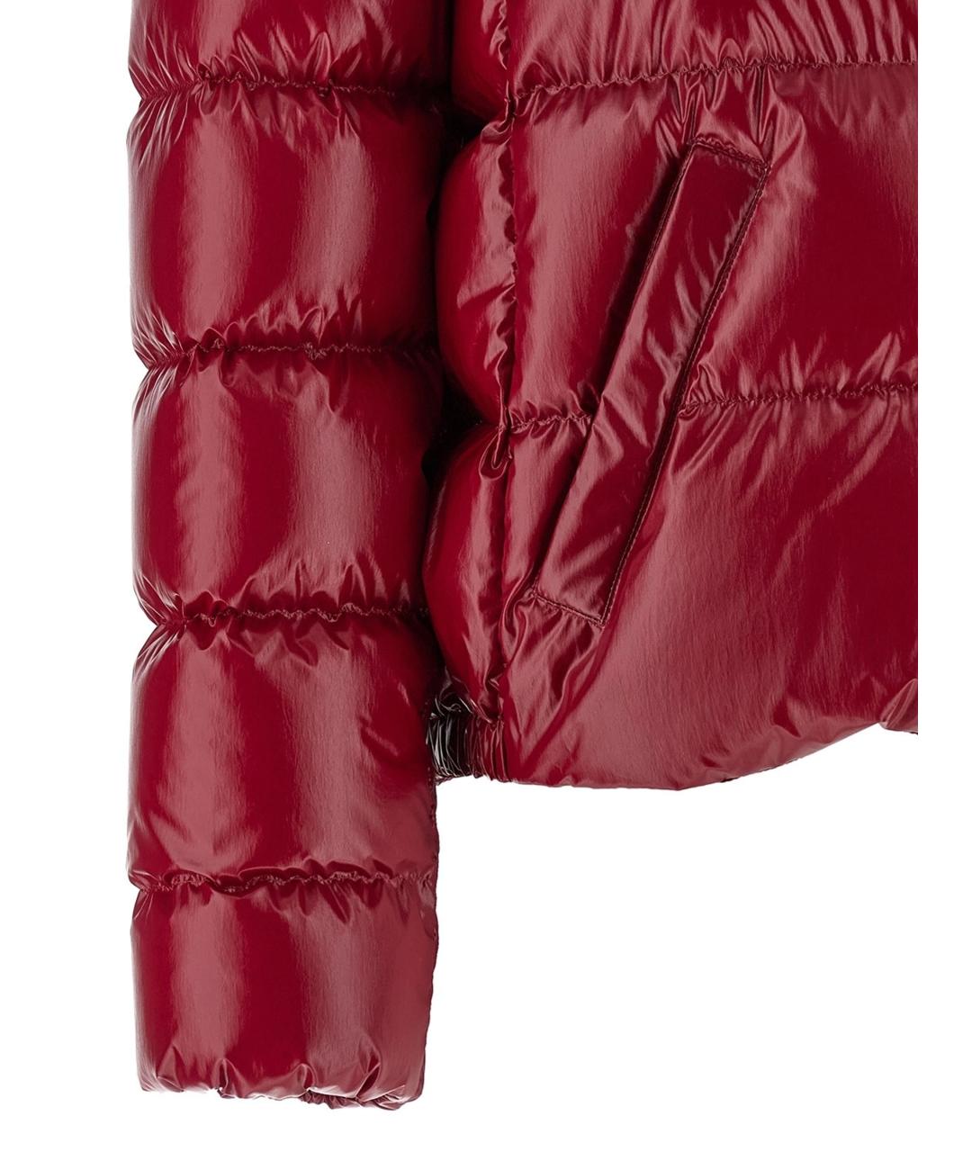 MONCLER Красная полиамидовая куртка, фото 2