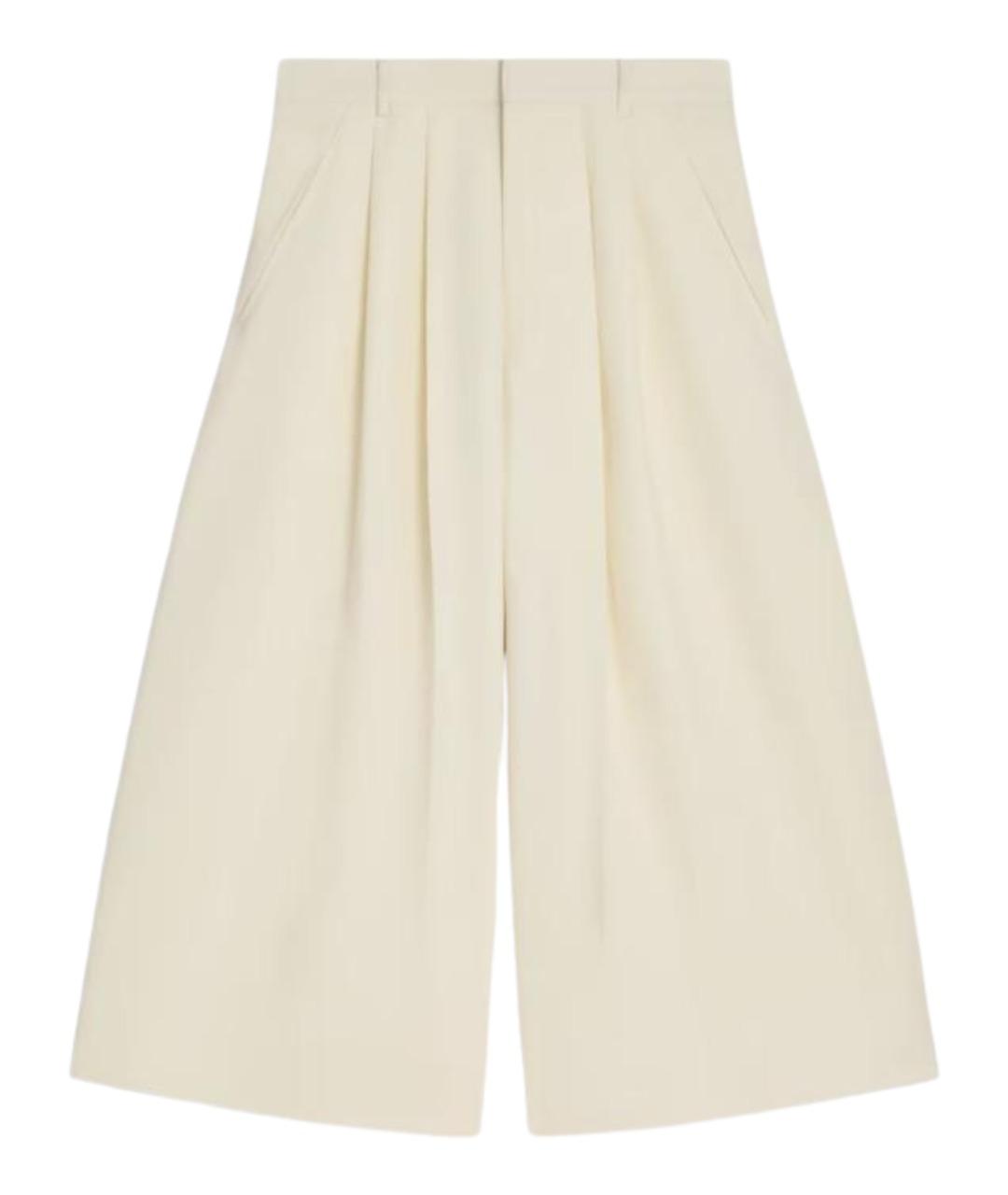 CELINE Бежевые шерстяные кюлоты, фото 1