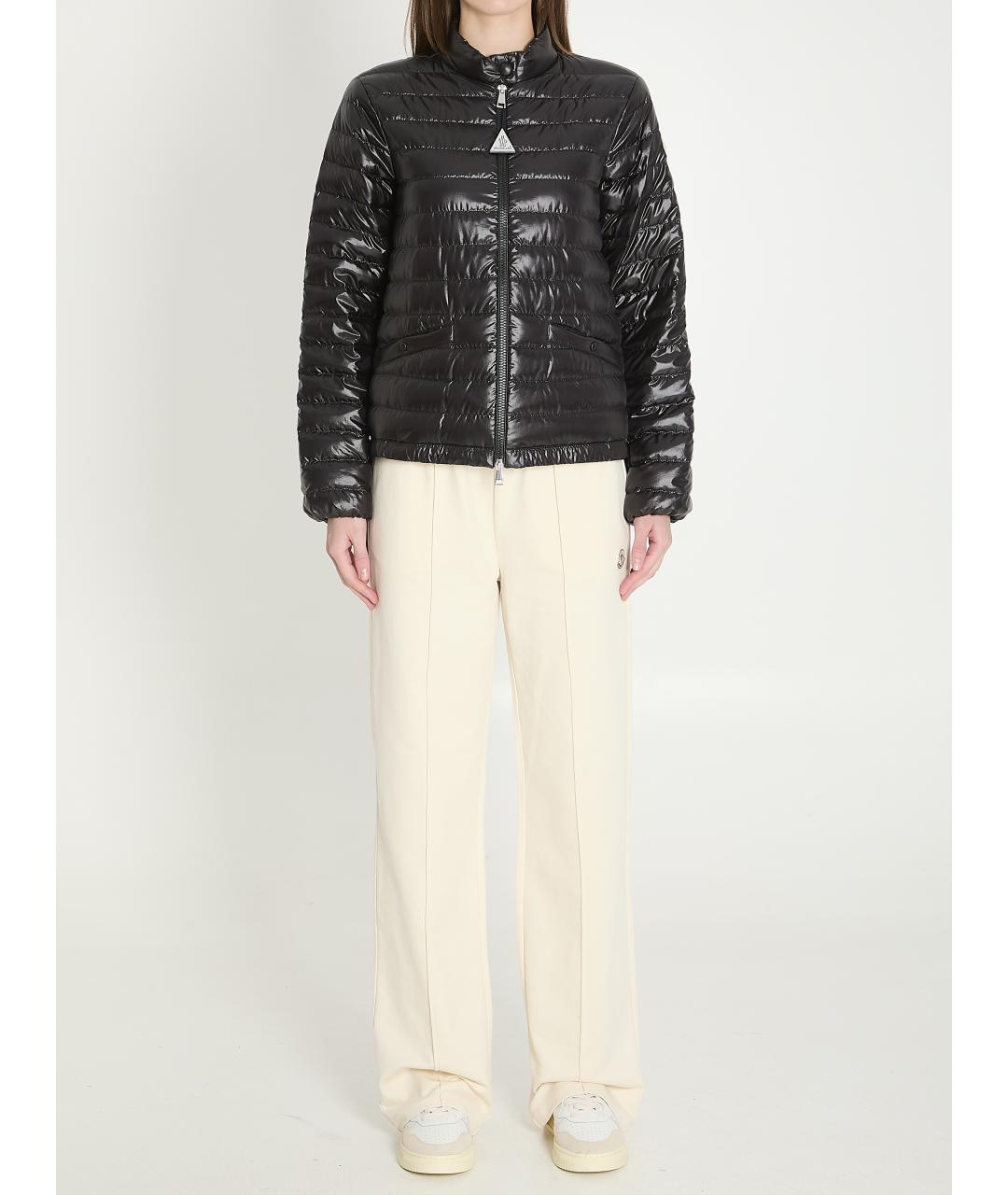 MONCLER Черная полиамидовая куртка, фото 5