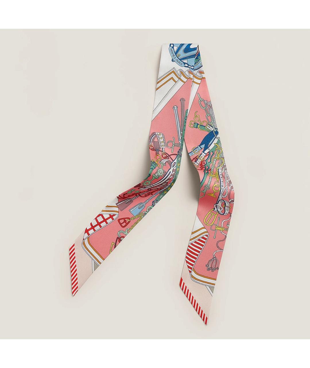 HERMES Мульти шелковый платок, фото 5