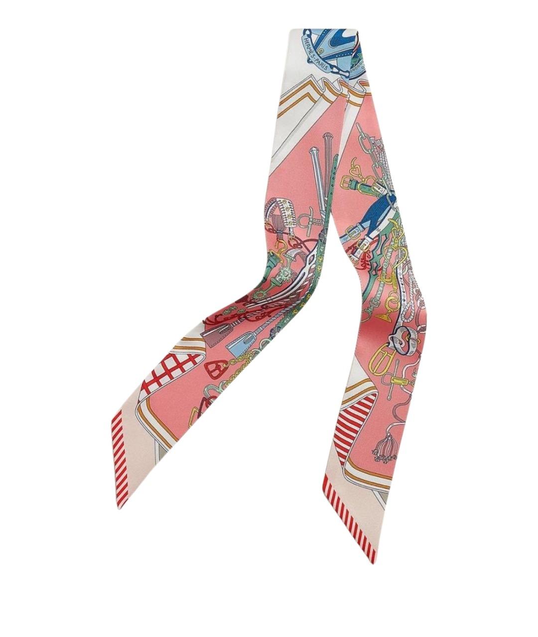 HERMES Мульти шелковый платок, фото 1