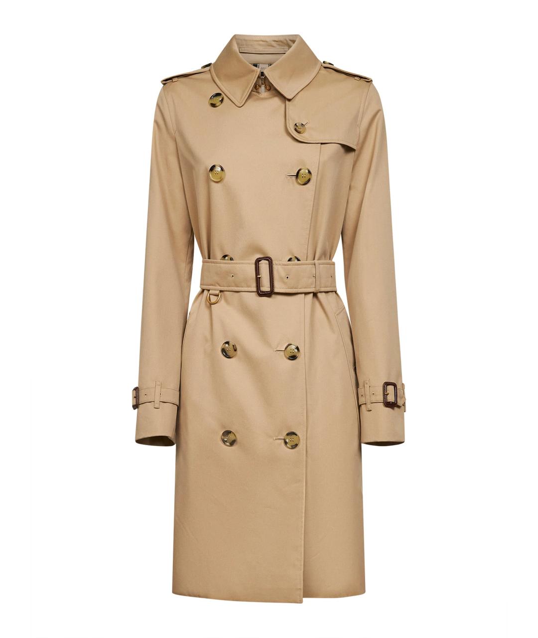 BURBERRY Бежевый хлопковый тренч/плащ, фото 1