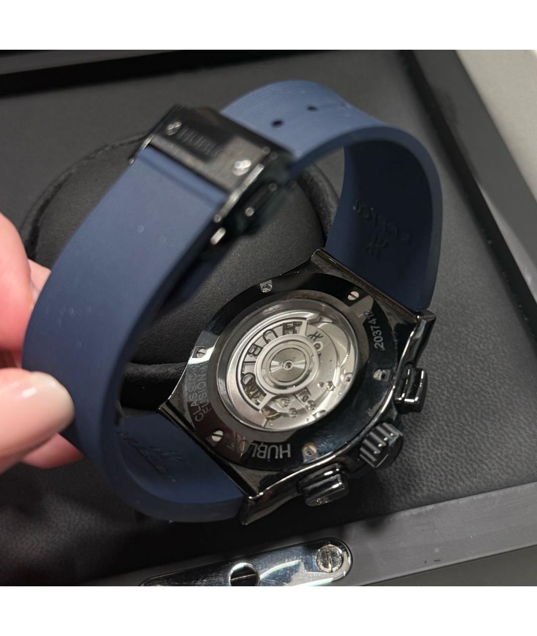 HUBLOT Черные керамические часы, фото 7