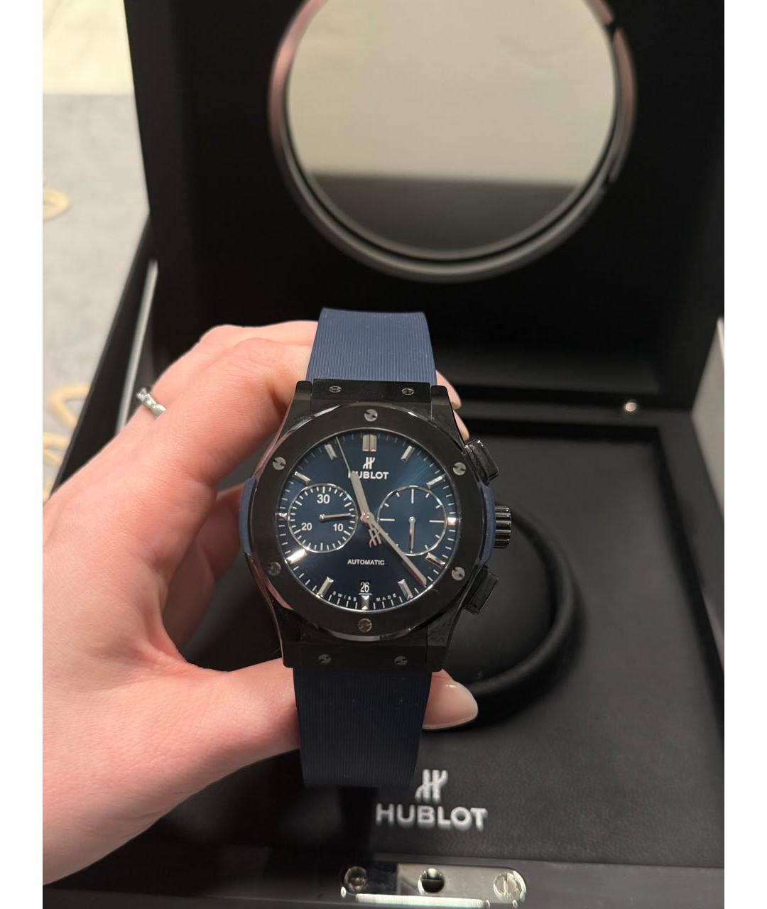 HUBLOT Черные керамические часы, фото 8