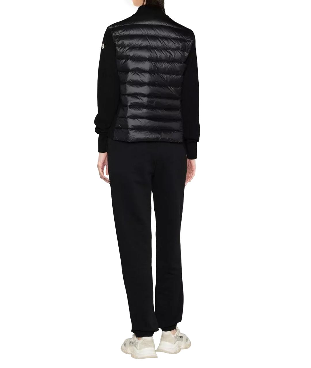 MONCLER Черная полиамидовая куртка, фото 3