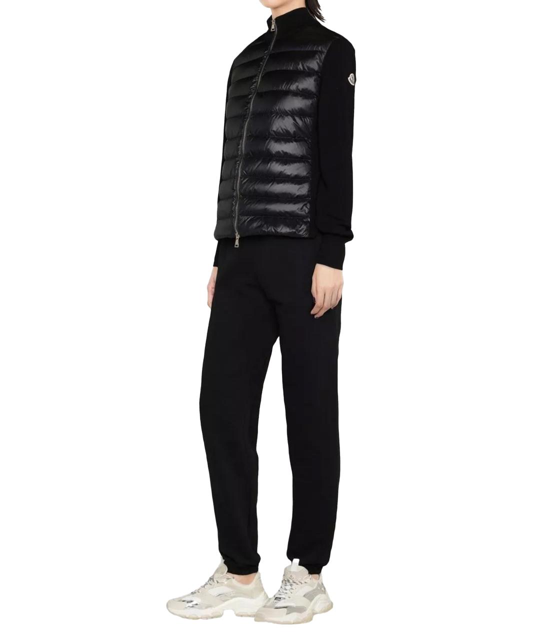 MONCLER Черная полиамидовая куртка, фото 2