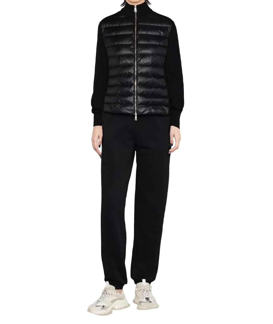 MONCLER Черная полиамидовая куртка, фото 4