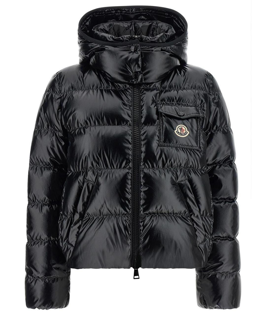 MONCLER Черная полиамидовая куртка, фото 1
