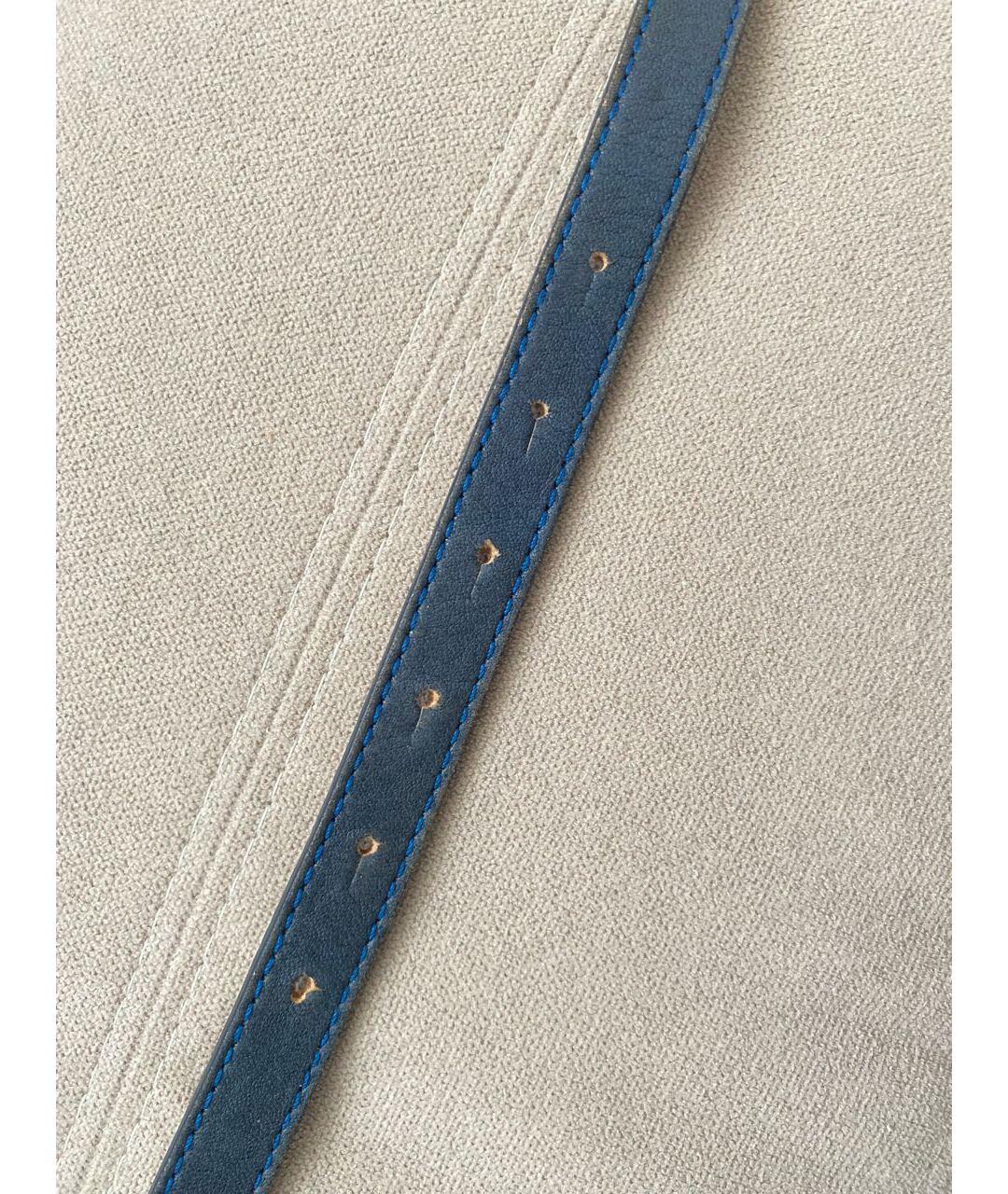 GIANFRANCO FERRE Синий кожаный ремень, фото 4