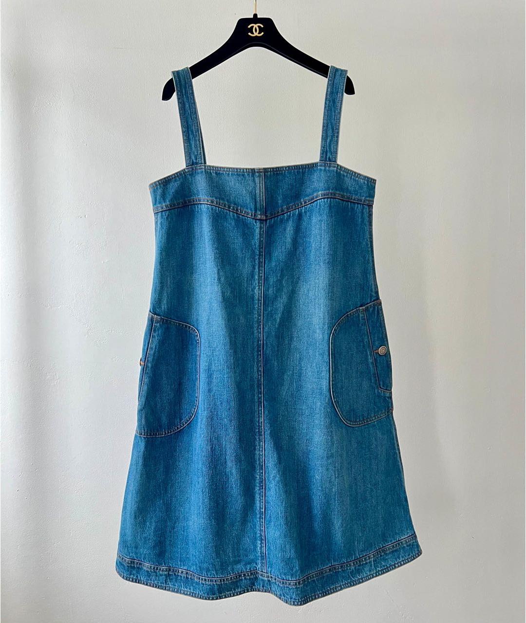 CHANEL Синий сарафан, фото 9