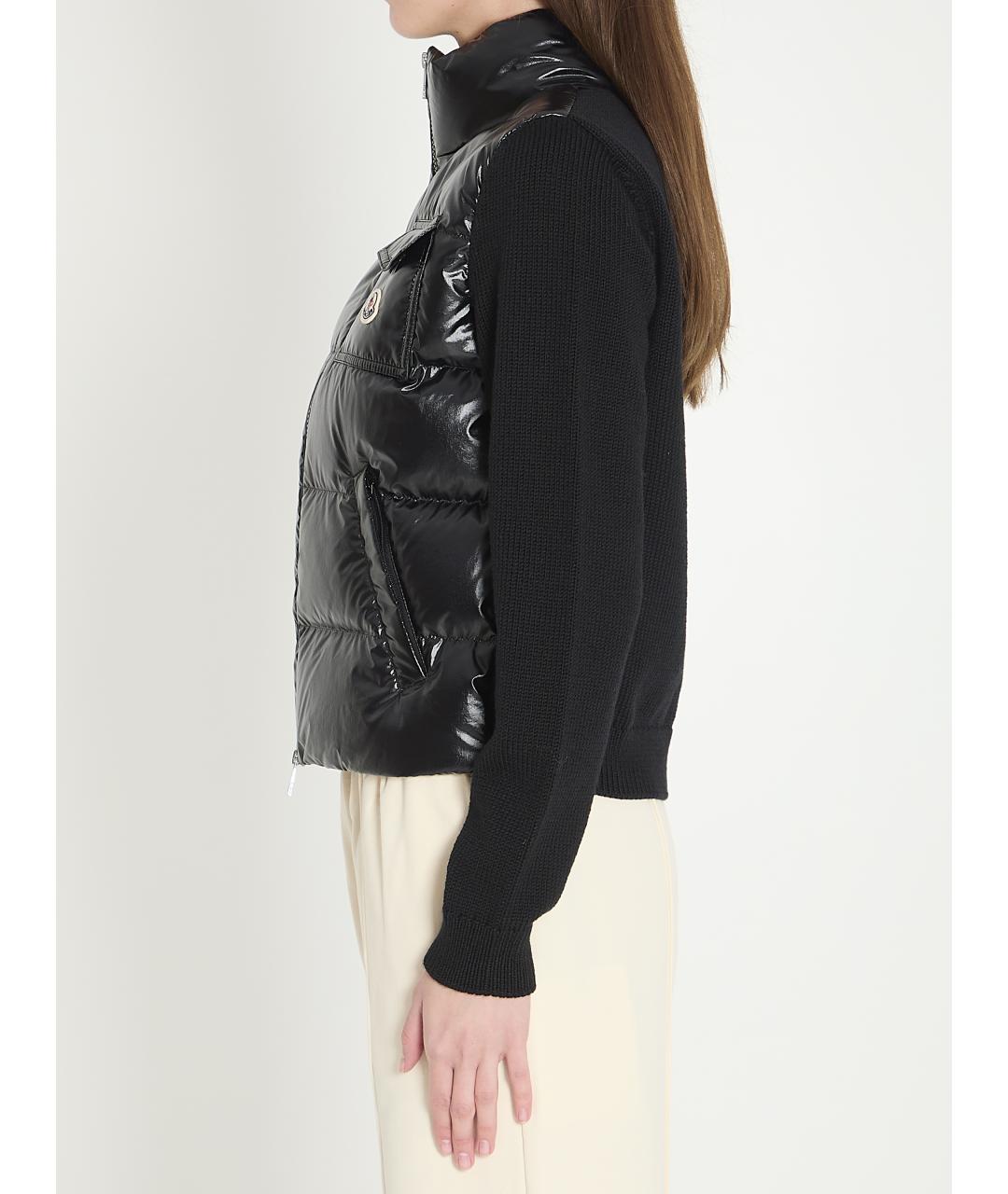 MONCLER Черная шерстяная куртка, фото 3