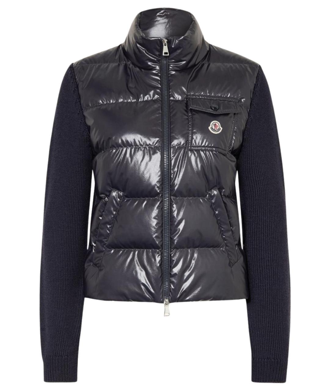 MONCLER Черная шерстяная куртка, фото 1