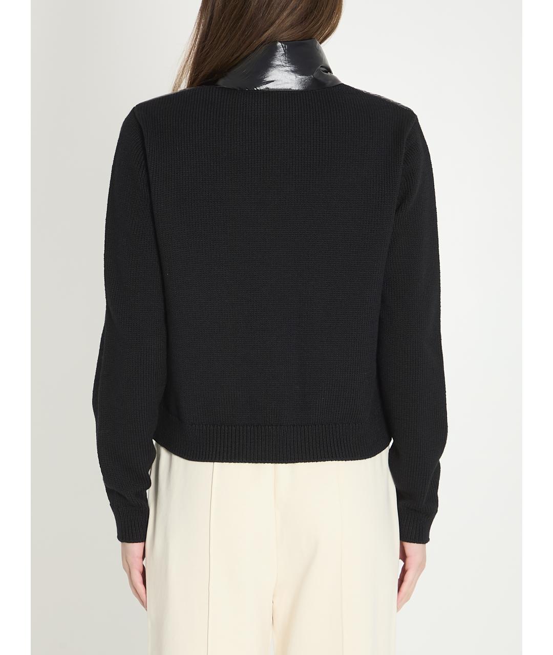 MONCLER Черная шерстяная куртка, фото 4