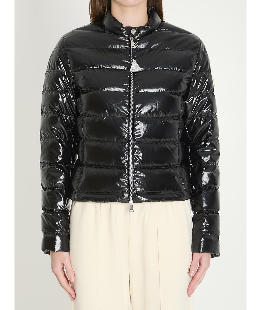 MONCLER Черная полиамидовая куртка, фото 5