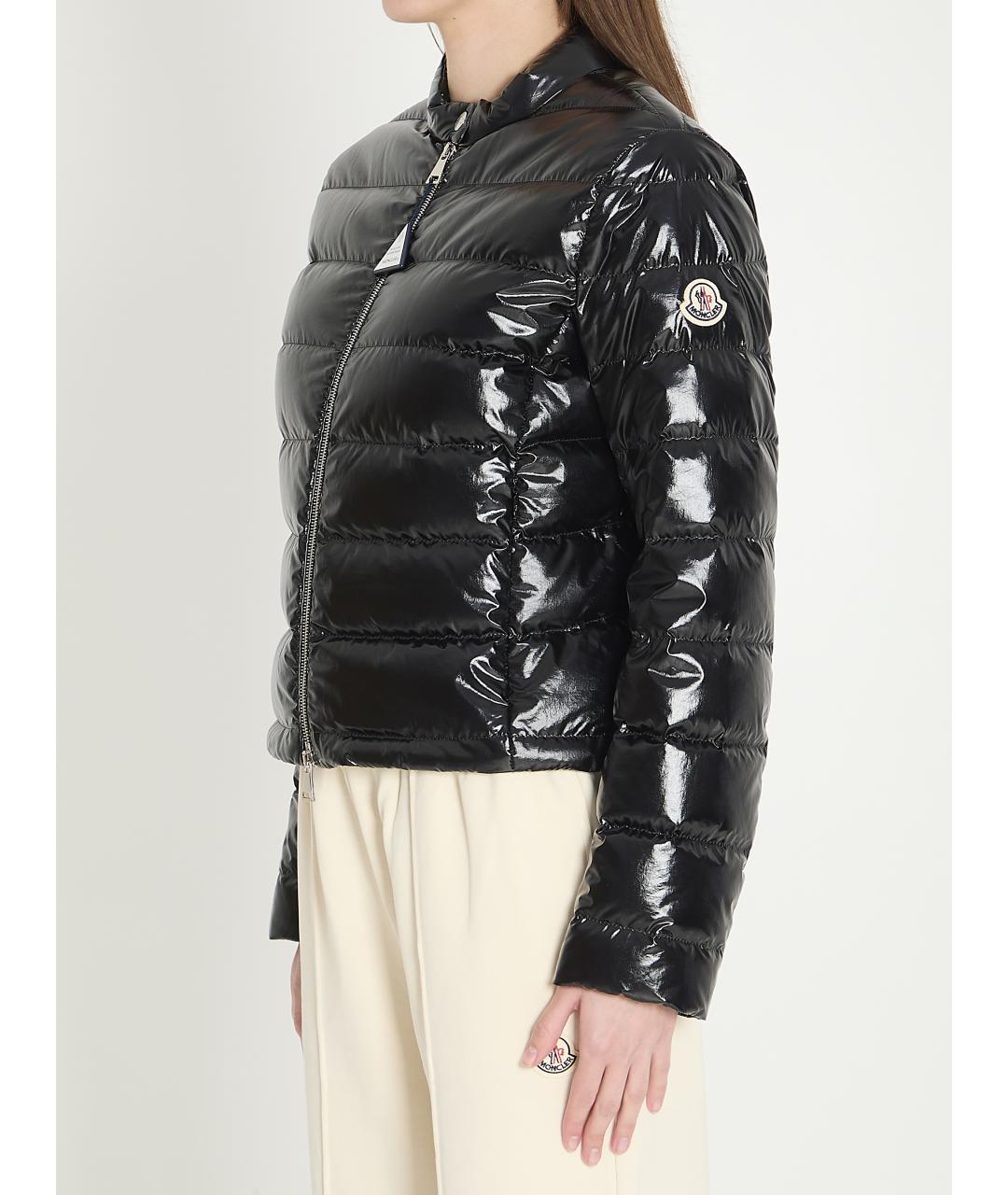 MONCLER Черная полиамидовая куртка, фото 2