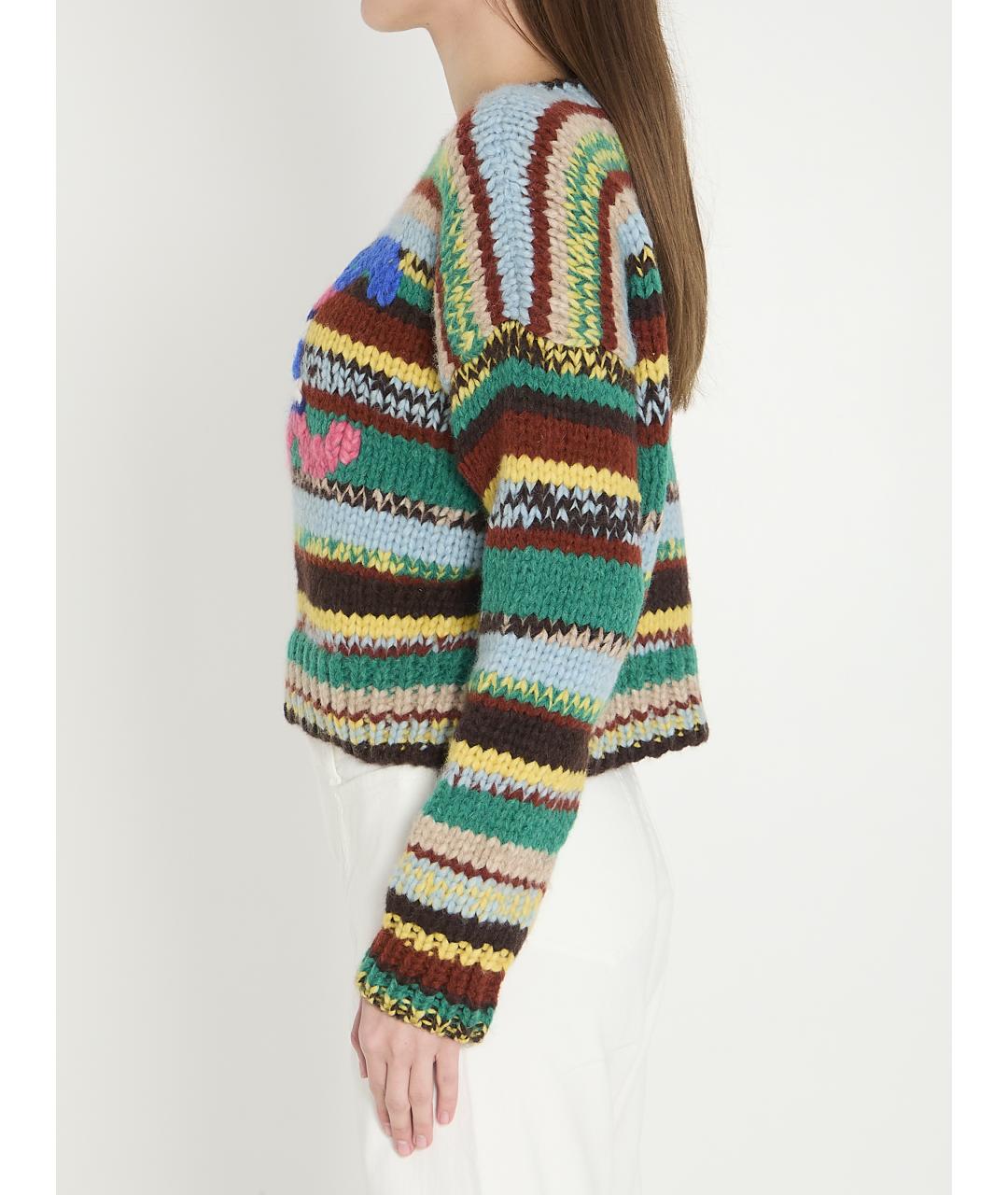 CELINE Мульти шерстяной джемпер / свитер, фото 4