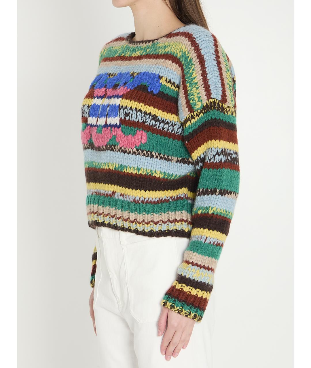 CELINE Мульти шерстяной джемпер / свитер, фото 3