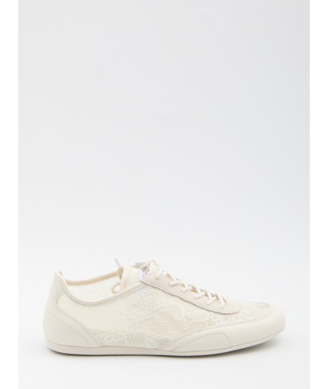 JIMMY CHOO Белые кожаные кеды, фото 6