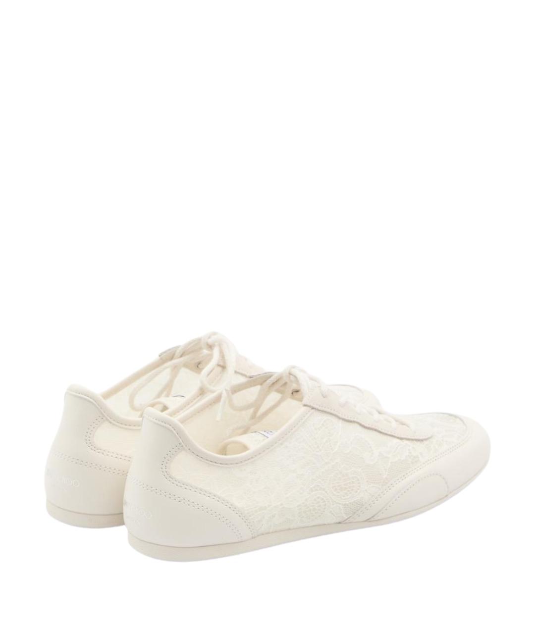 JIMMY CHOO Белые замшевые кеды, фото 3