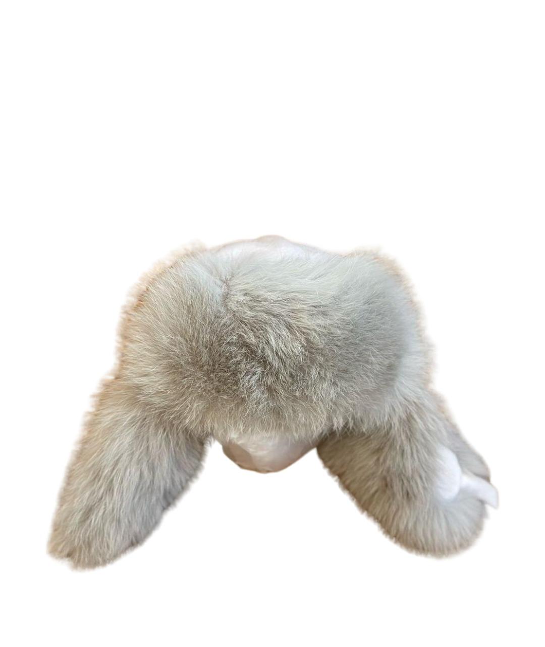 LORO PIANA Серая кашемировая шапка, фото 1