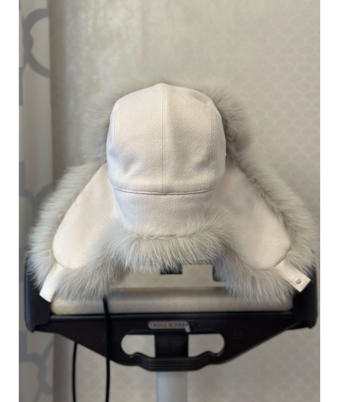 LORO PIANA Серая кашемировая шапка, фото 3