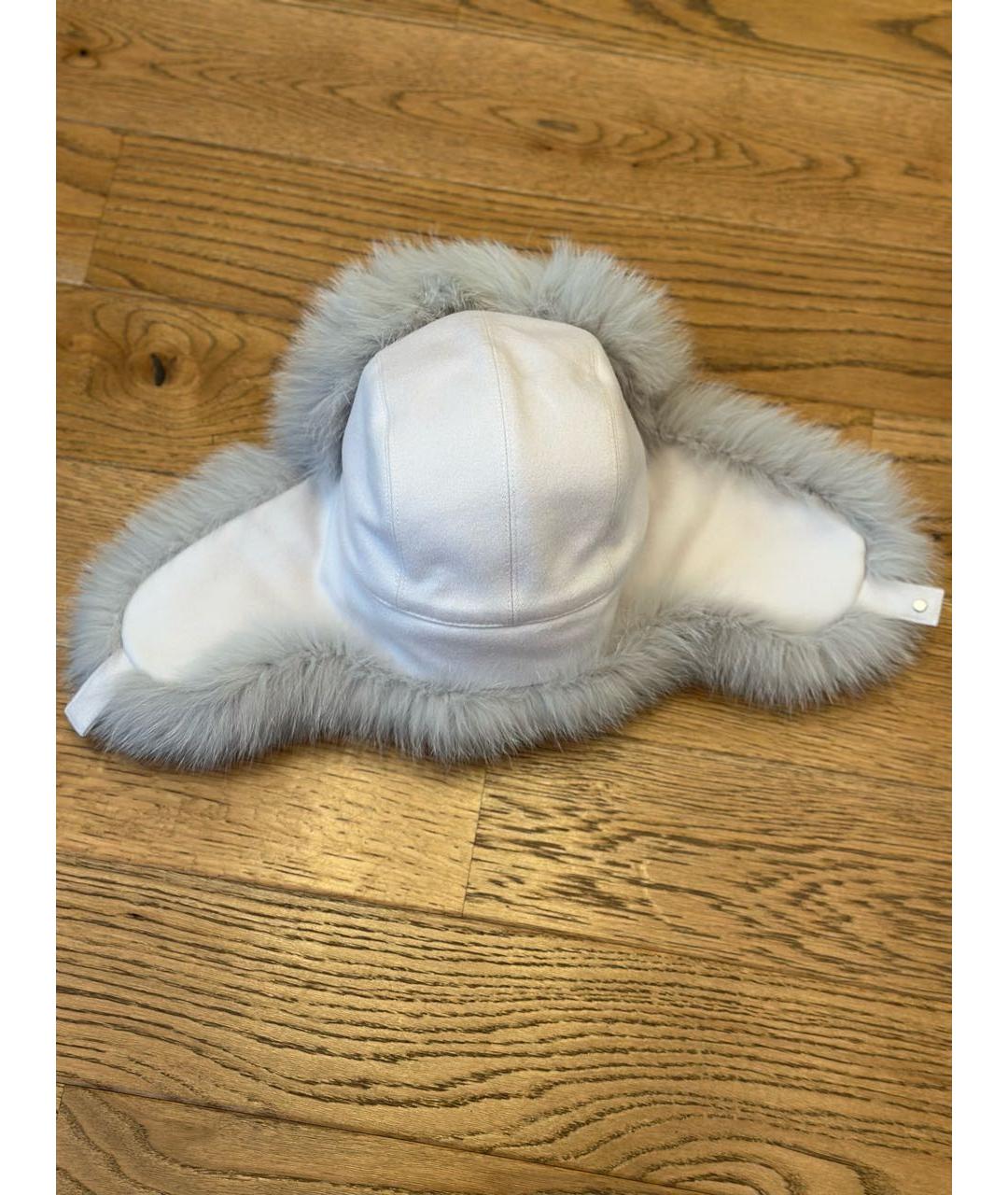 LORO PIANA Серая кашемировая шапка, фото 2