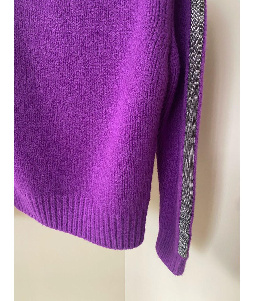 FABIANA FILIPPI Фиолетовый шерстяной джемпер / свитер, фото 4