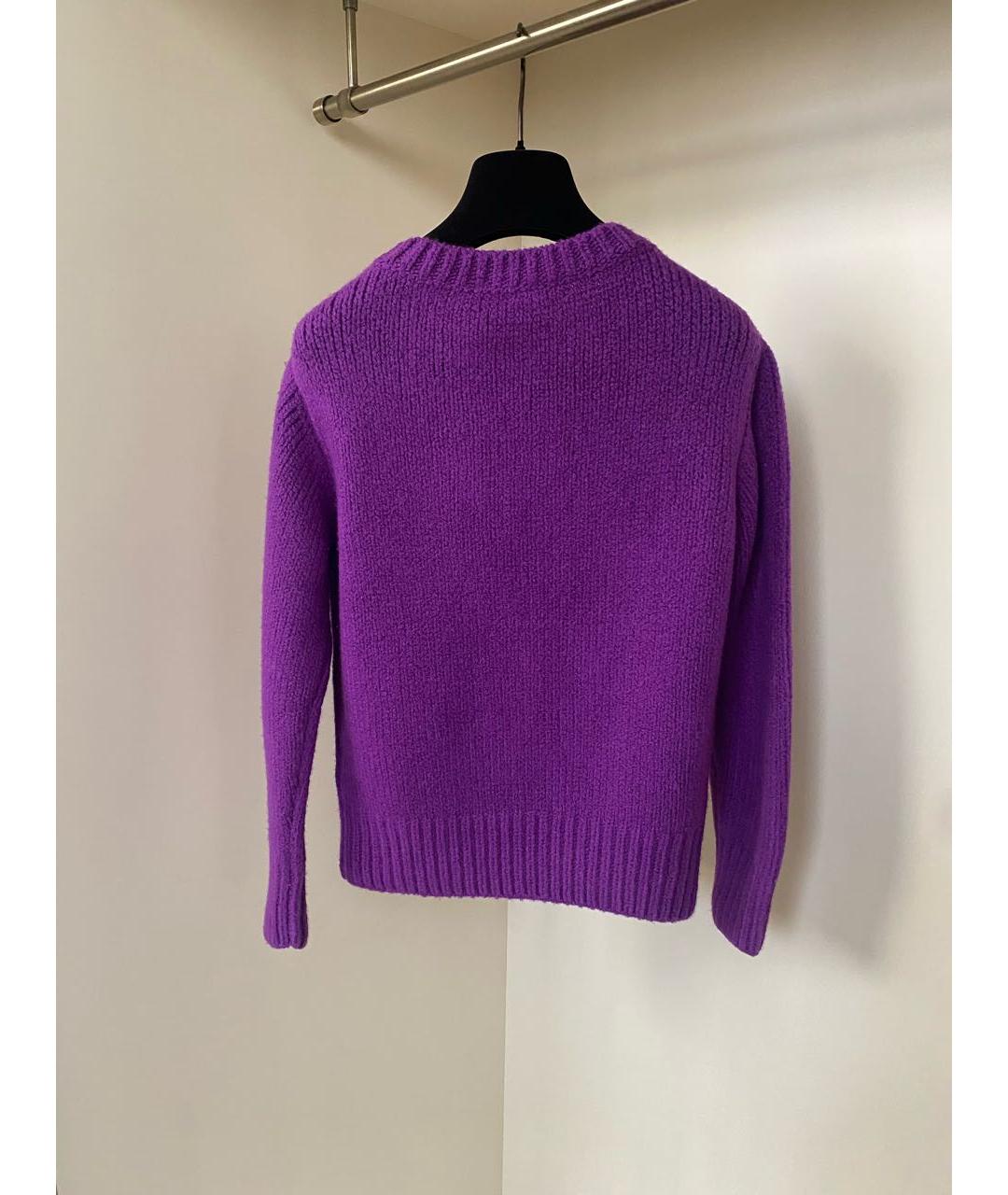 FABIANA FILIPPI Фиолетовый шерстяной джемпер / свитер, фото 5