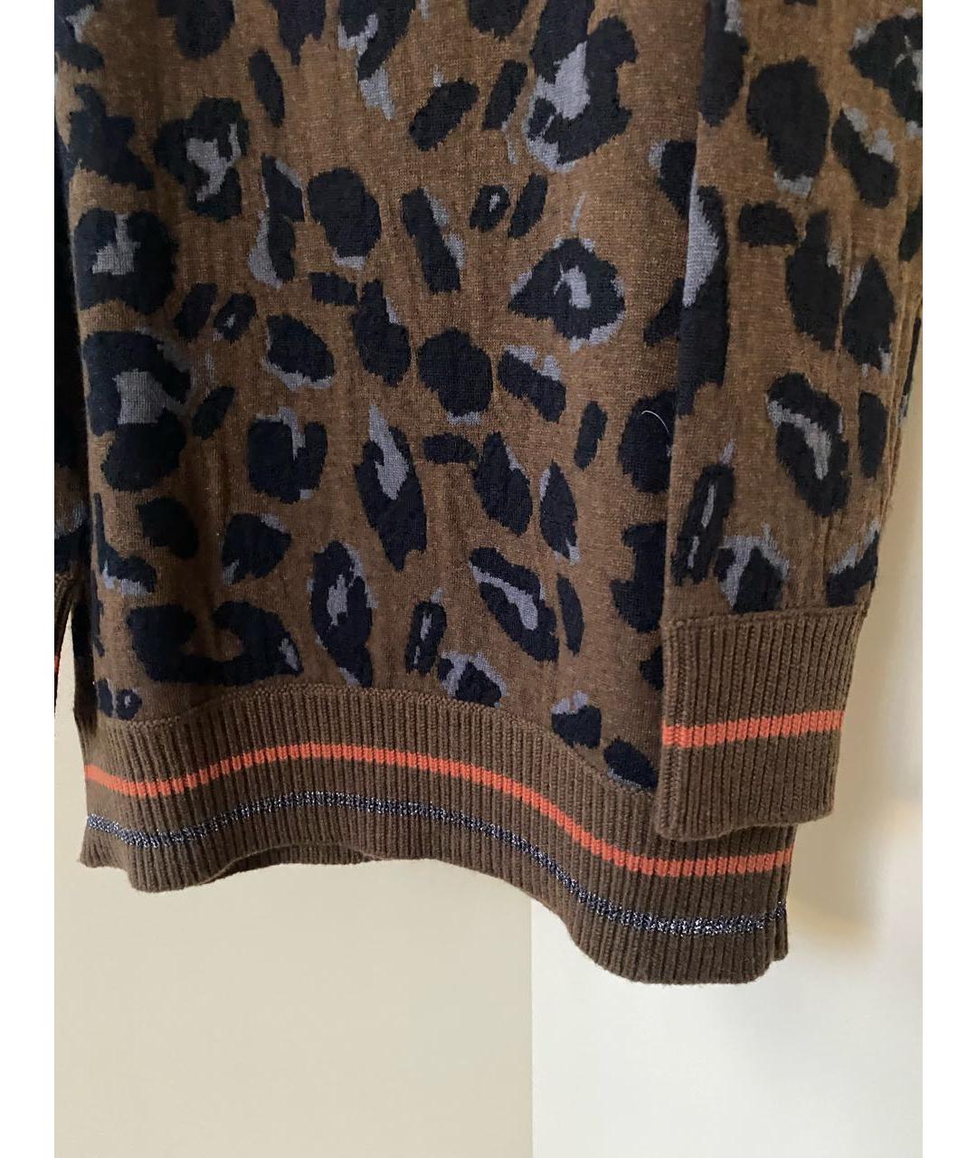 FABIANA FILIPPI Коричневый шерстяной джемпер / свитер, фото 6
