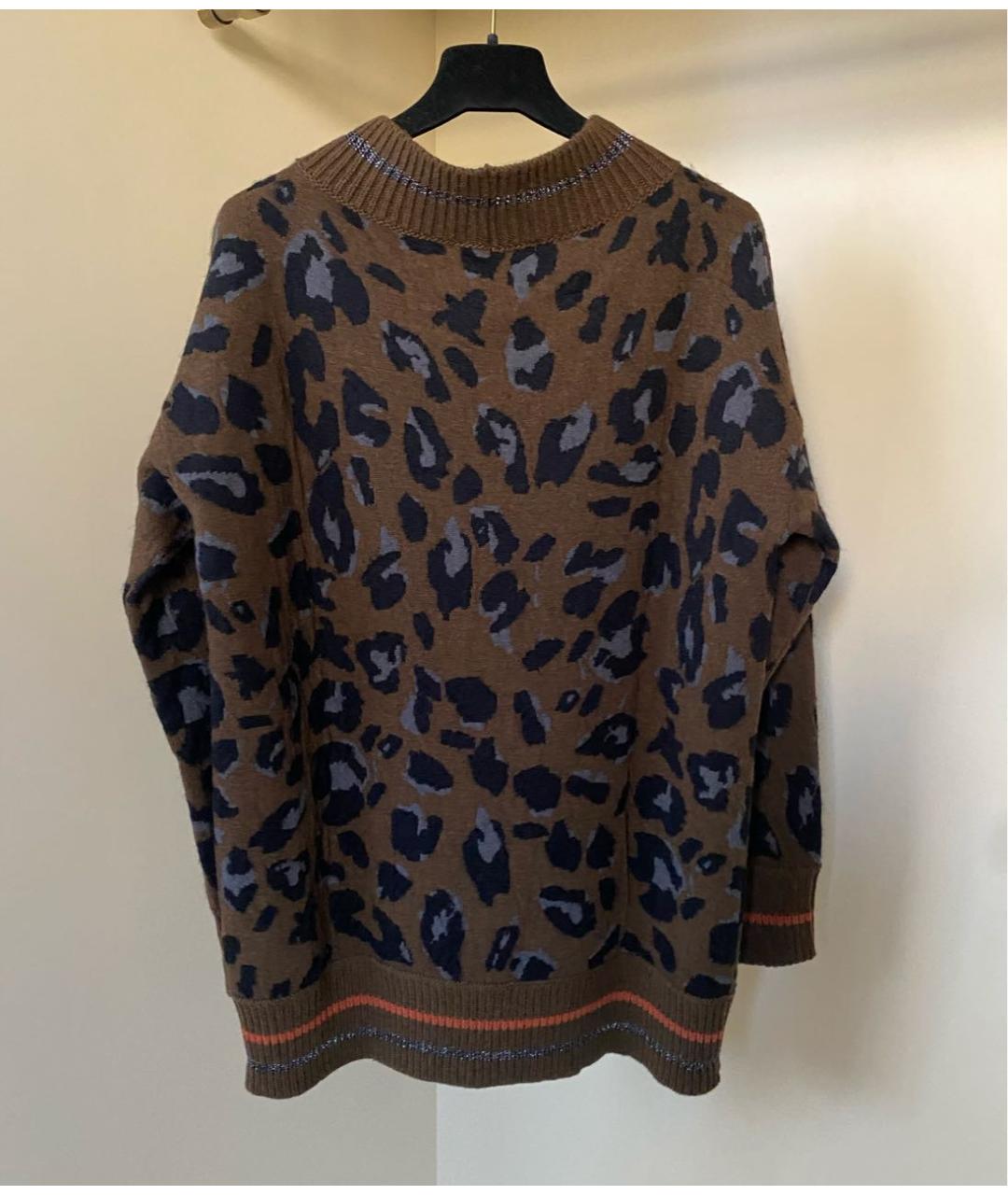FABIANA FILIPPI Коричневый шерстяной джемпер / свитер, фото 5