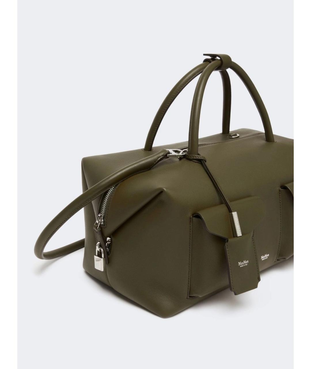 MAX MARA Коричневая кожаная сумка тоут, фото 4