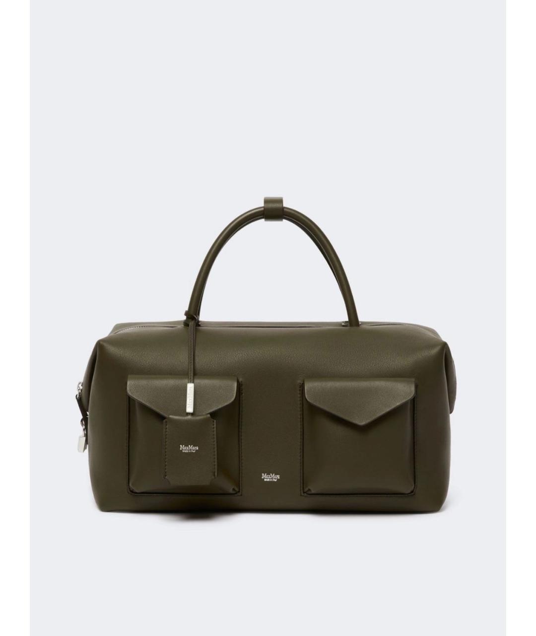 MAX MARA Коричневая кожаная сумка тоут, фото 5