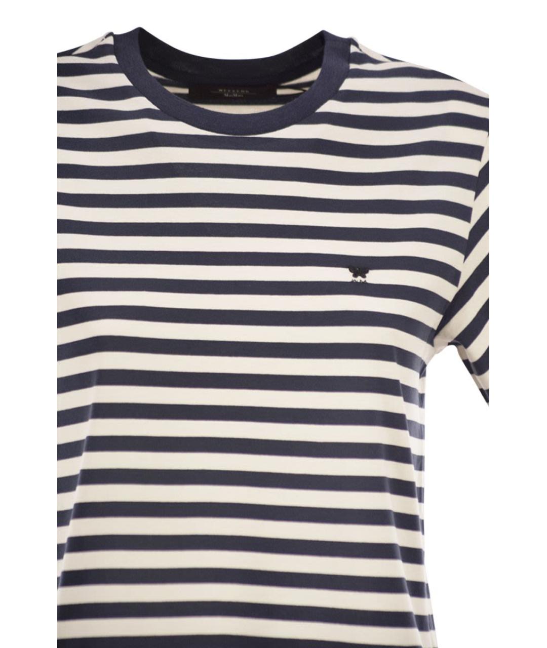 WEEKEND MAX MARA Мульти хлопковая футболка, фото 4