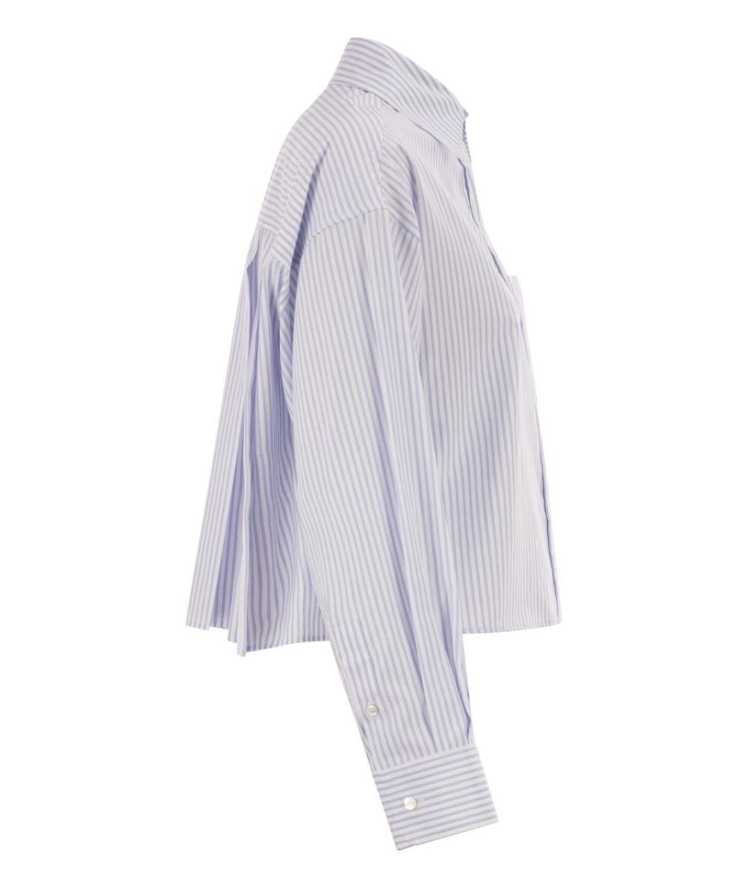 WEEKEND MAX MARA Синяя хлопковая рубашка, фото 3