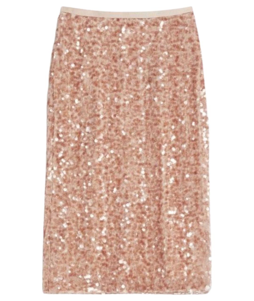 WEEKEND MAX MARA Бежевая полиэстеровая юбка миди, фото 1