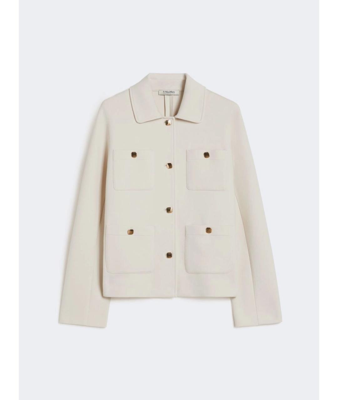 'S MAX MARA Бежевая полиэстеровая куртка, фото 5