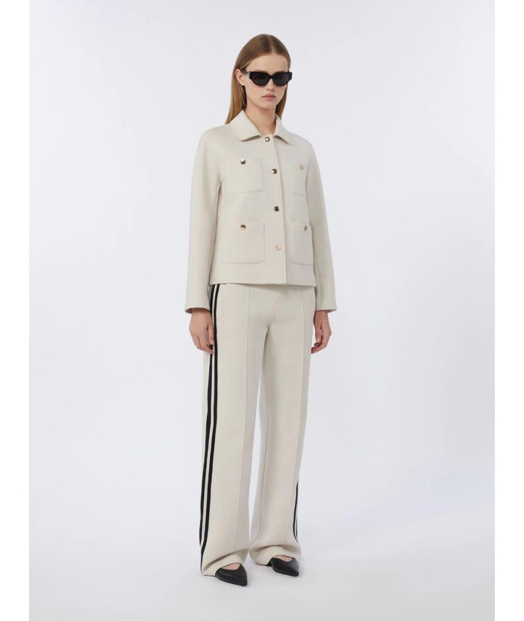 'S MAX MARA Бежевая полиэстеровая куртка, фото 2